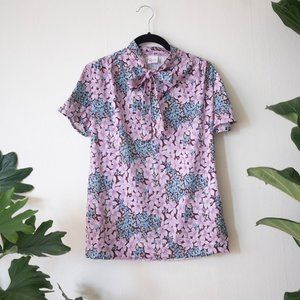 1980's Vintage floral blouse